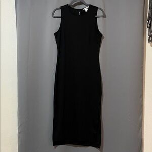 H&M Classic Black Midi Dress